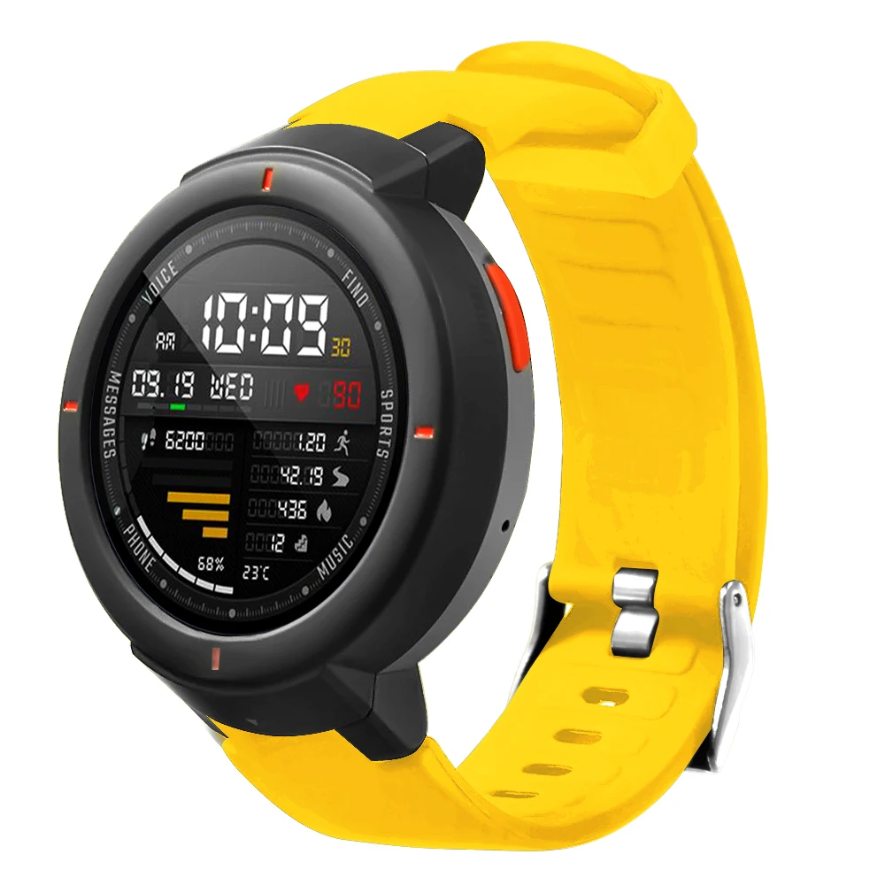 Для Amazfit Verge 3 ремешок силиконовый ремешок для часов сменный Браслет ремешки для часов напульсники ремешок для Xiaomi Huami Amazfit 3