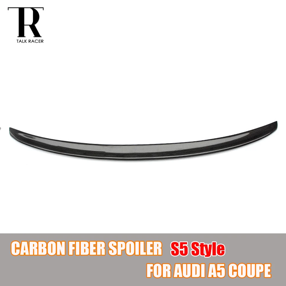 

S5 Style A5 Carbon Fiber Rear Trunk Spoiler for Audi A5 Coupe 2 Door 2007 - 2009