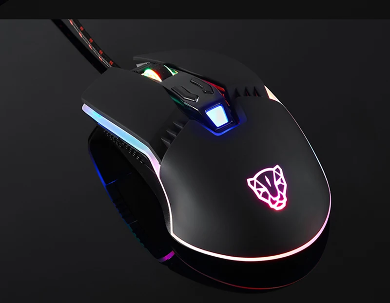 Motospeed V20 RGB Программирование 50000 dpi игровая мышь Профессиональная Регулируемая USB компьютер Wried оптический светодиодный с подсветкой для ПК