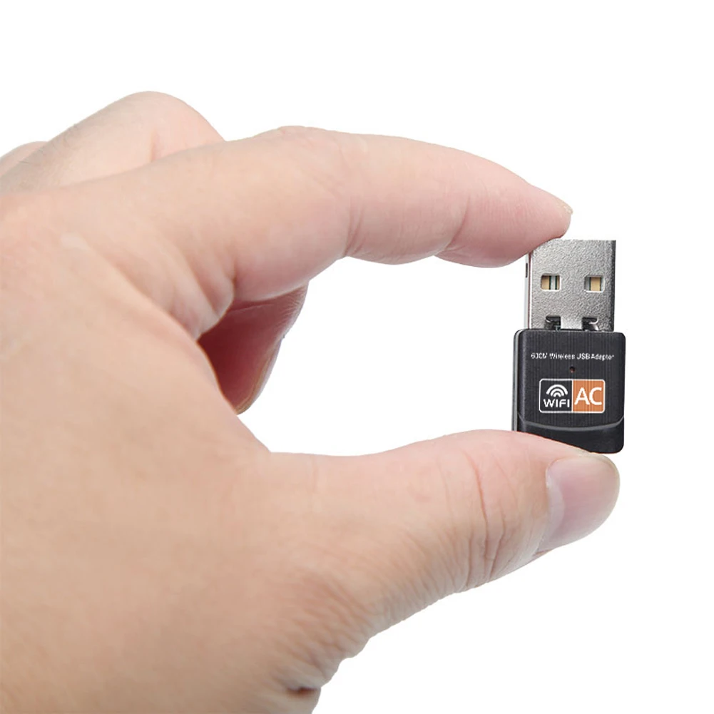 Новый 600 Мбит/с беспроводной сетевой карты ЛВС USB ПК Wi Fi адаптер 802.11AC 802.11a/b/g/n двухдиапазонный