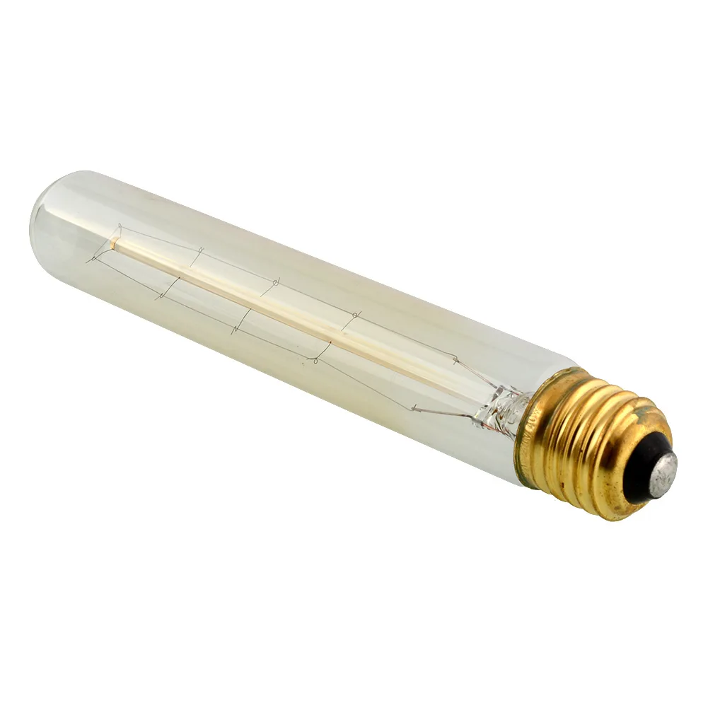 Эдисон Ретро длинное волокно E27 свет 220 V/40 W T30-185mm Декор освещения