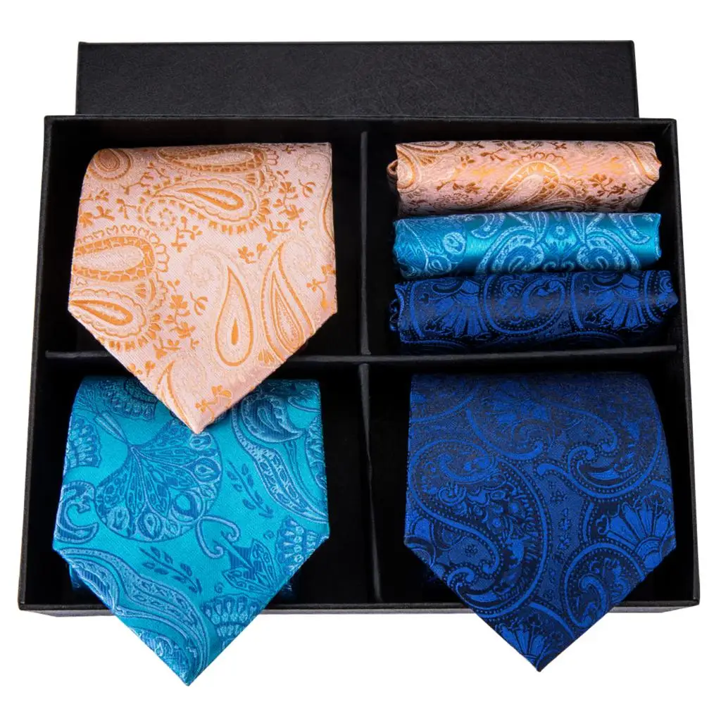 Hi Tie 2018 Новый модный стиль галстук для мужчин 100% шелковые галстуки носовые