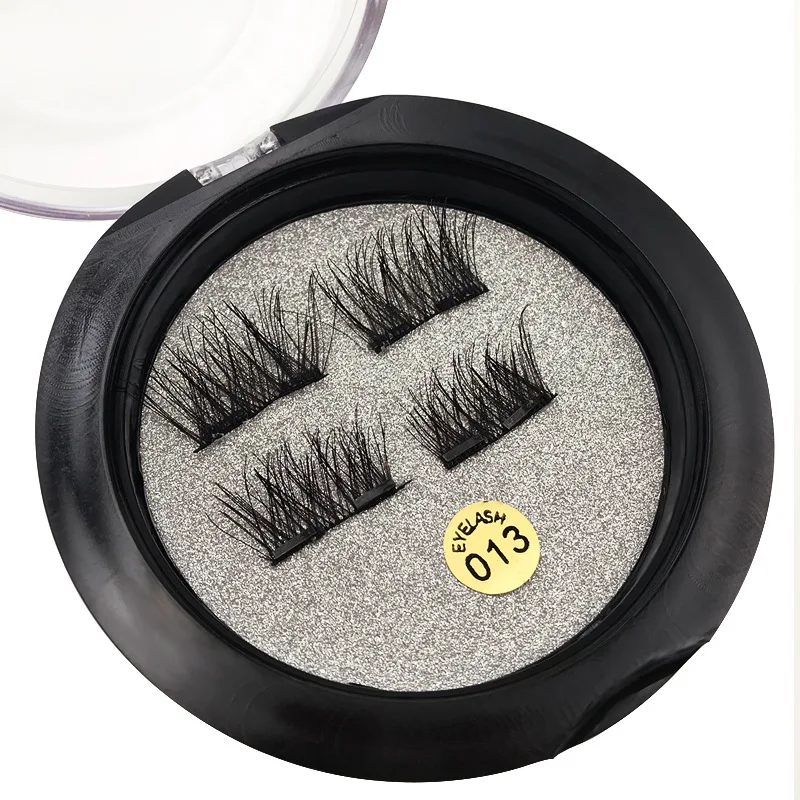 

2 Pairs Natural False Eyelashes Thick Magnetic Lashes Hand Made Extention False Eyelash Long Magnet EyeLashes Makeup