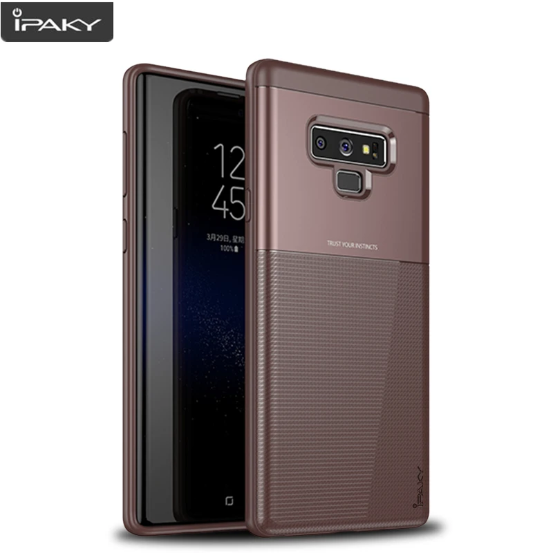 

for Samsung Note 9 Case IPAKY S9 S10 Case PC Hybrid Silicone Protective Armor Soft Shockproof for Samsung Galaxy S10 Plus Case