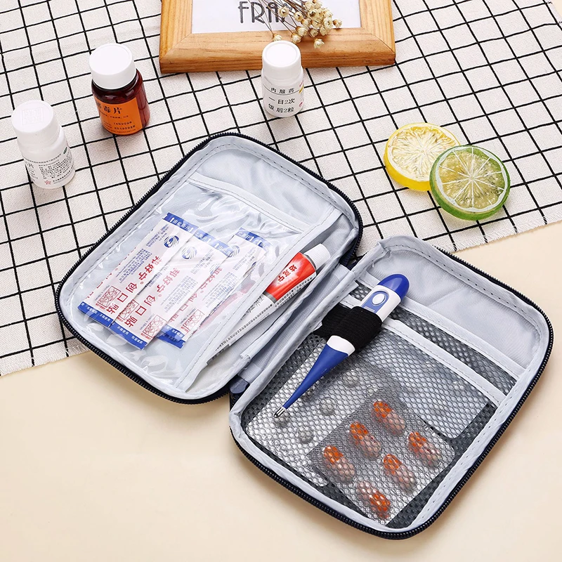Маленькая аптечка портативный медицинский мешок для дома маленькая медицинская коробка Аптечка для хранения путешествий Аварийная
