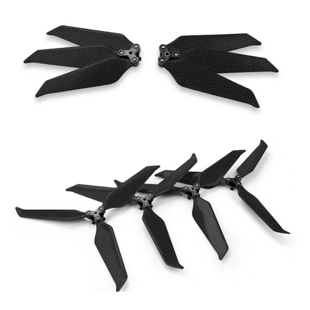 Hélice de Fibra Trefoil para Mavic Carbono Completa Zoom Liberação Rápida Dobrável 8743 Redução Ruído pá Dji Acessórios 2pro - - Image 5