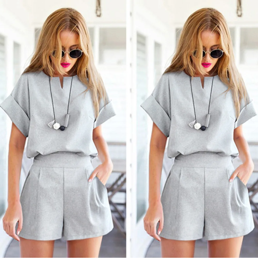 Womens Plus Size Adjustable Elastic Waistband Hollow Out Solid Color Casual Shorts