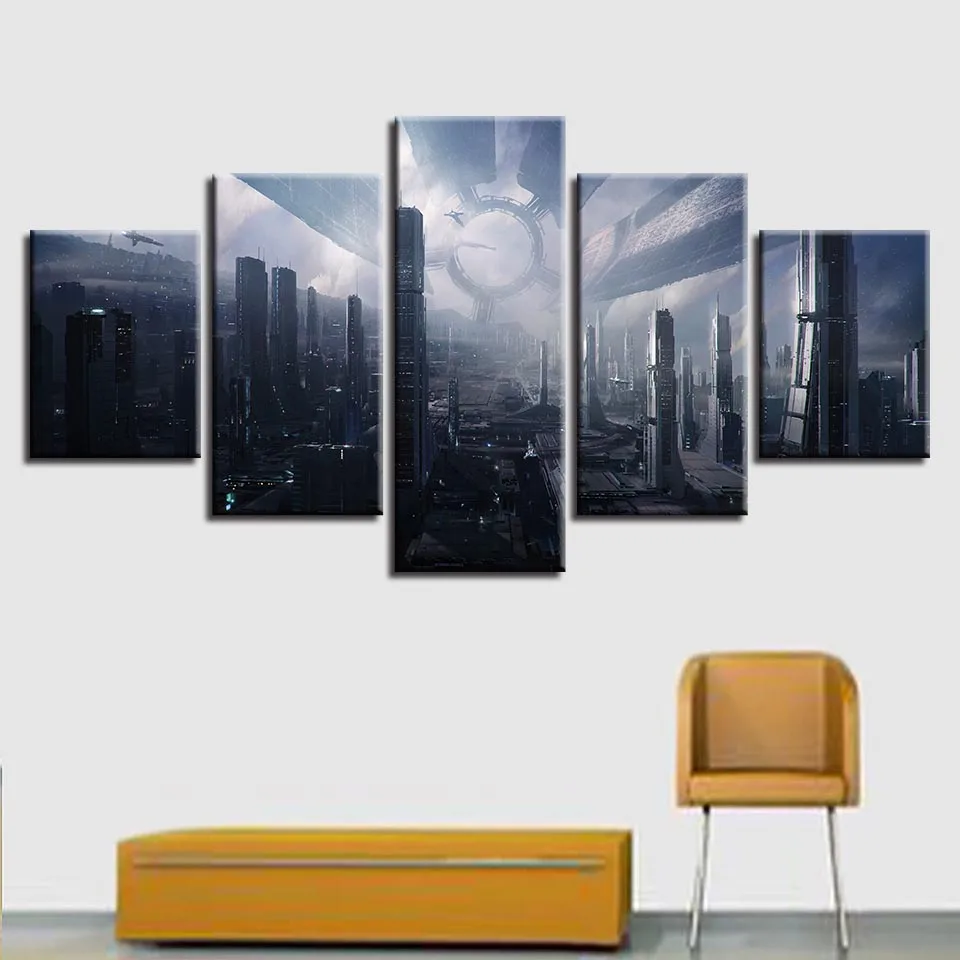 

HD Printing Poster Modular Pictures Framework 5 Pieces Movie Star Wars Landscape Canvas Painting Wall Art Decoration Living Room