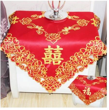 Mantel Hule Rojo - Mantel De Mesa - AliExpress