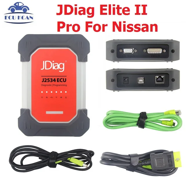 

JDiag Original Elite II Pro For Nissan Auto Diagnostic Tools ECU Programming J2534 With Wifi Function Support ECU Programming