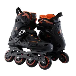 Новый Inline Professional взрослых для женщин мужчин слалом PP Катание на коньках обувь Регулируемый Моющийся PU колёса Adulto Patins