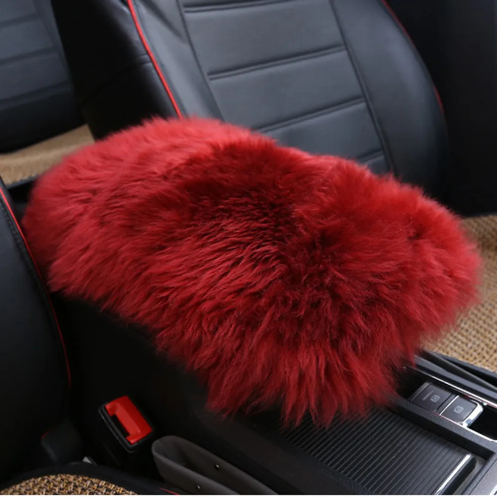 

Universal Car Warm Armrest Console Winter Pad Cover Cushion Support Box Rest Seat Padding Protective Case Soft