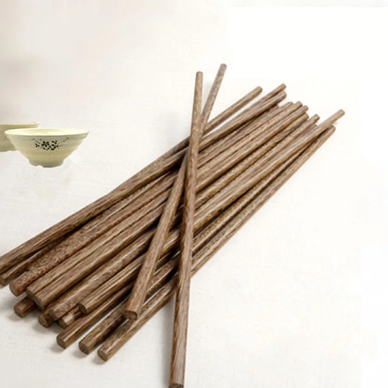 8 пар/уп. столовая посуда дерево CHOPSTICKS без краски здоровые натуральные китайские Ремесло 25 см Нескользящие Палочки Столовые приборы кухонные аксессуары