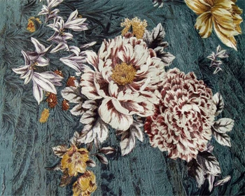 

Beibehang High-end 3D embroidery three-dimensional thickened wallpaper living room bedroom embroidery background 3d wallpaper