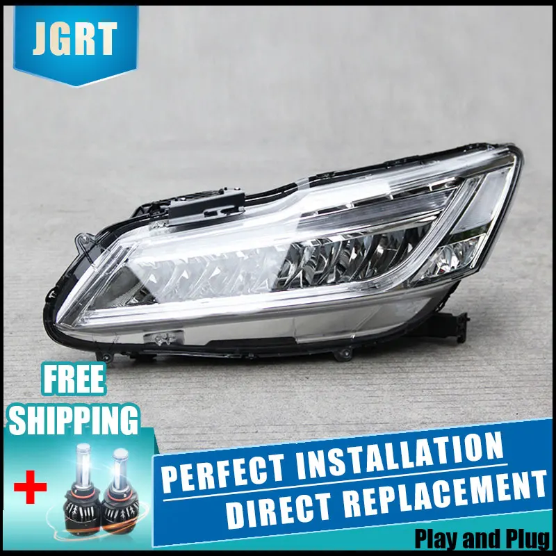  2PCS LED Headlights For Honda Accord 2016 Car Led Lights Double Xenon Lens Car Accessories Daytime  - 32887225343