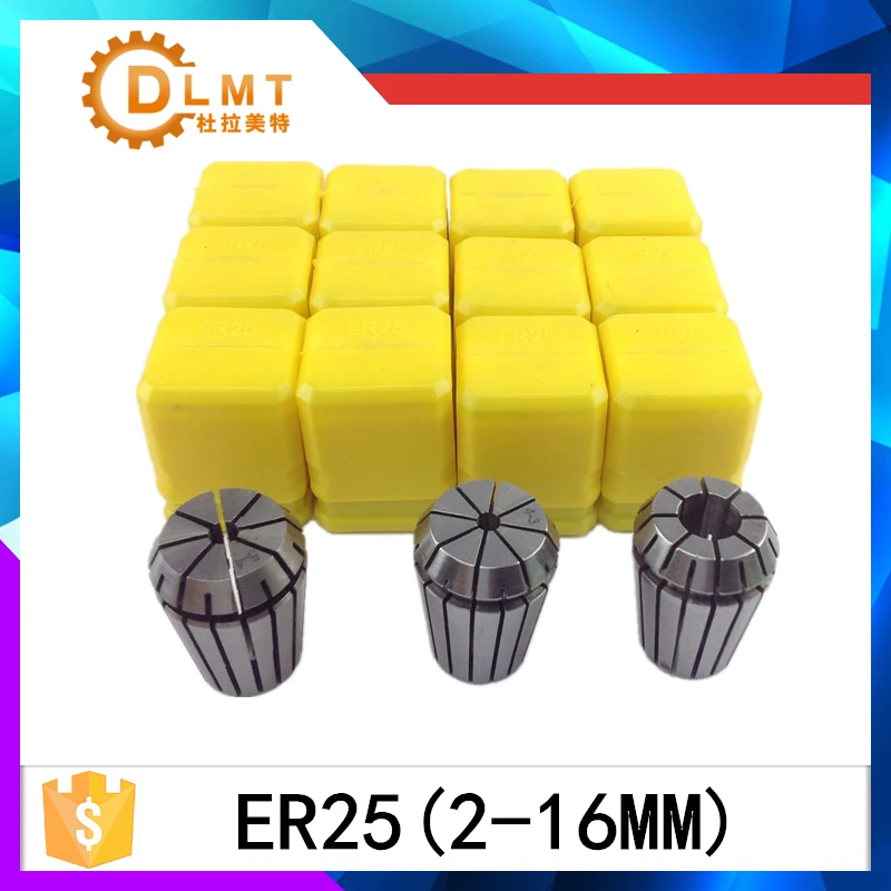 

ER25 (2-16mm) Beating 0.1mm Precision Spring Collet for CNC Milling Lathe Tool and spindle motor