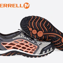 Merrell Мужские дышащие сетчатые уличные слипоны для спорта, пляжа, пешего туризма, мужские летние скалолазание, Аква-вода, Прогулочные кроссовки