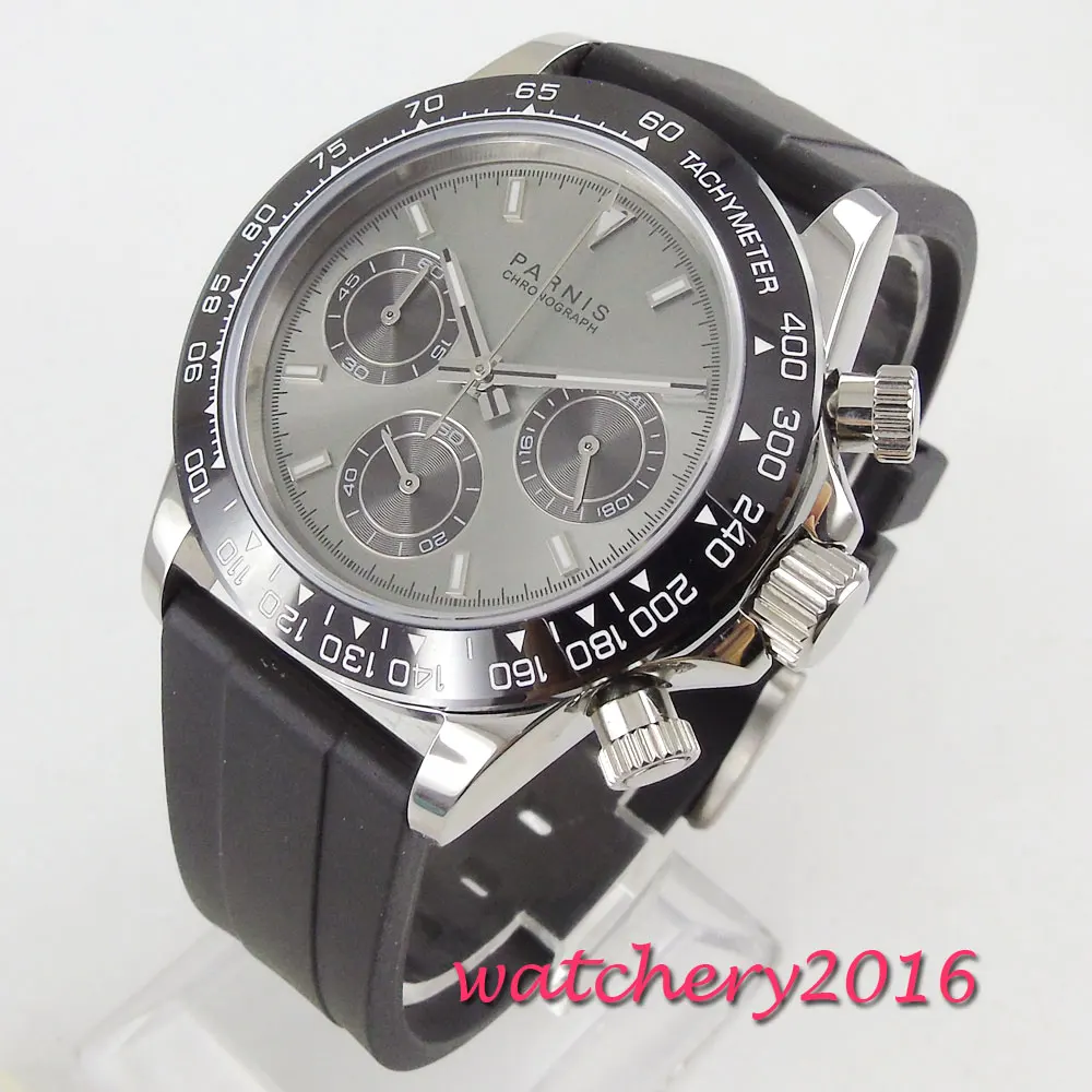 

Sapphire Crystal 39mm PARNIS Japanese quartz movement men's watch Multi-function quartz watches
