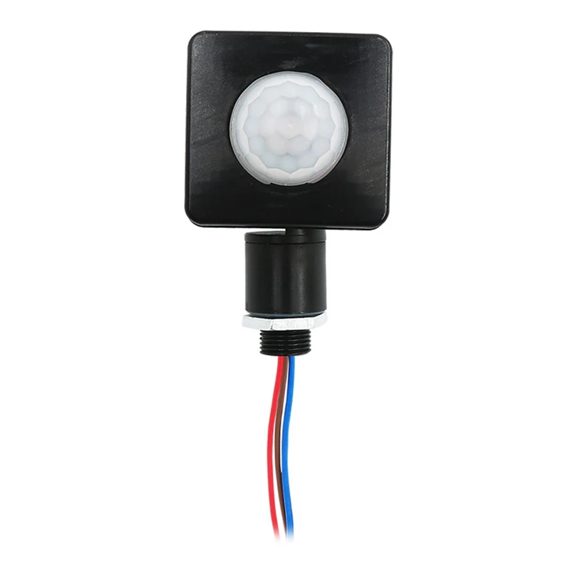 10MM Black Высокое качество автоматический 10 мм 12 мм AC 85-265 в безопасности инфракрасный датчик движения из pir детектор настенный светодиодный светильник Открытый 160 градусов - Цвет: 10MM Black