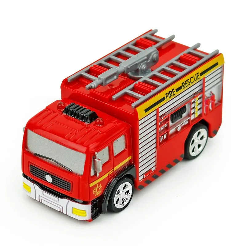 158 Mini Model Truck Diecast Fire Trucks RC Car Toy With Remote Control Water-Tank Lorry Or Ladder Children's Christmas Gifts (35)