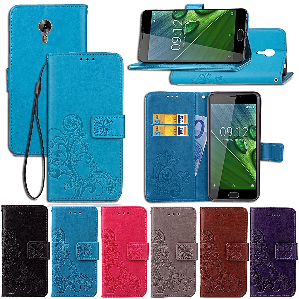 Cover Mobile Phone Case For Acer Liquid Z6 Plus 5.5&quot Flip PU Leather Shell Diamond Protection Holster Wallet Card Slot Bag Strap |