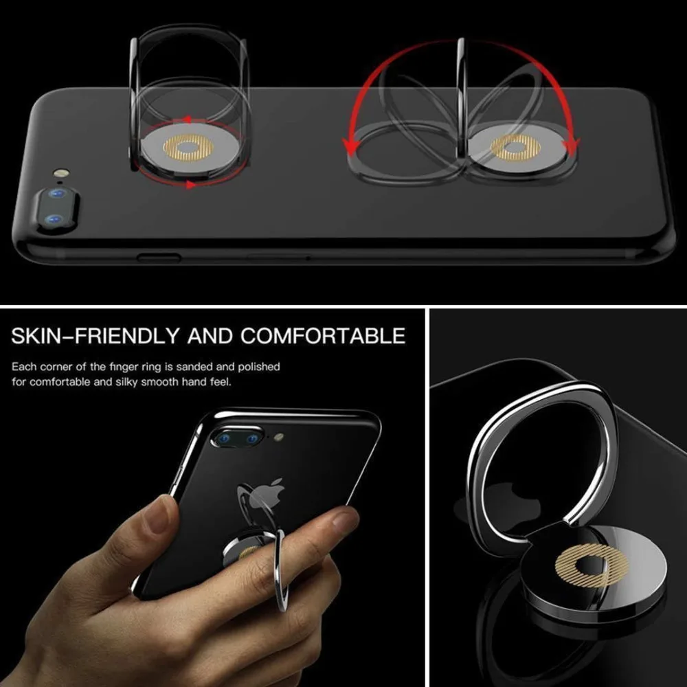 IMIDO держатель для телефона 360 градусов Автомобильная Магнитная подставка для мобильного смартфона для iPhone XS MAX 8 7 samsung Note 9 Универсальная