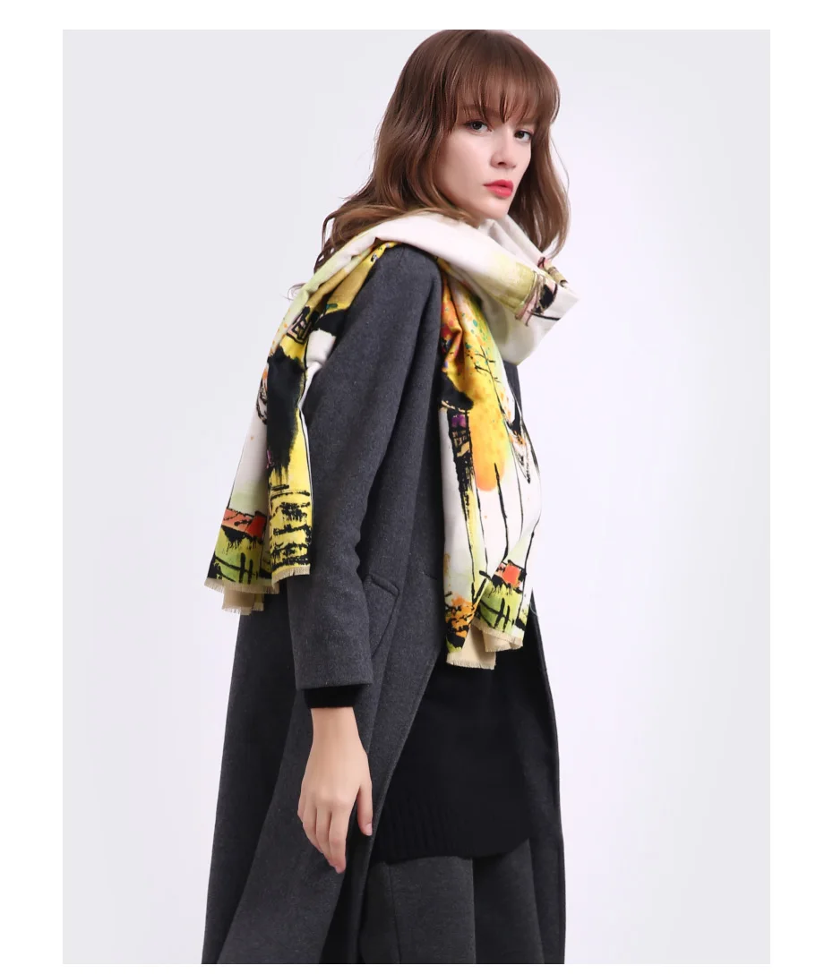 VIANOSI распродажа кашемировый шарф женский брендовый утепленный шерстяной шарф Bufandas Теплая бандана зимние шали и шарфы
