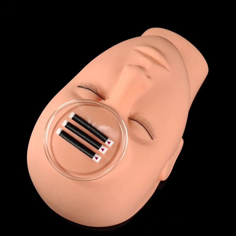

Silicone Eyelash Extension Stand Pallet Pad Reuseable Rectangle Round Eye Lash Tray Holder Tool