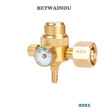 Прочный латунный аргоновый газовый редуктор, регулятор давления потока воздуха, измеритель для газовой сварки