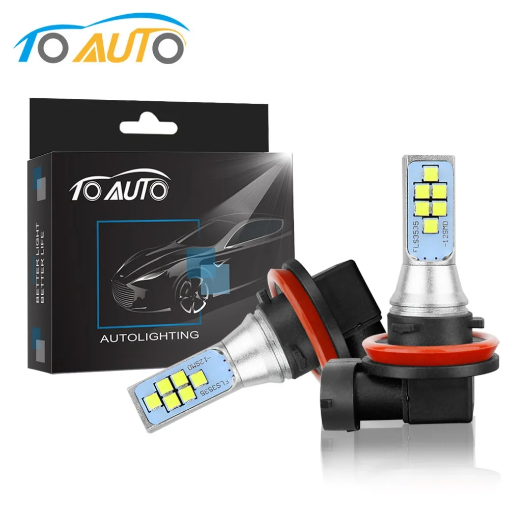 2pcs H11 LED H8 9005 HB3 9006 HB4 LED Bulbs H16 PSX24W Car Fog font b