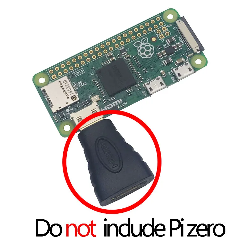 

Raspberry Pi zero Pi0 W mini HDMI TO Standard HDMI Adapter