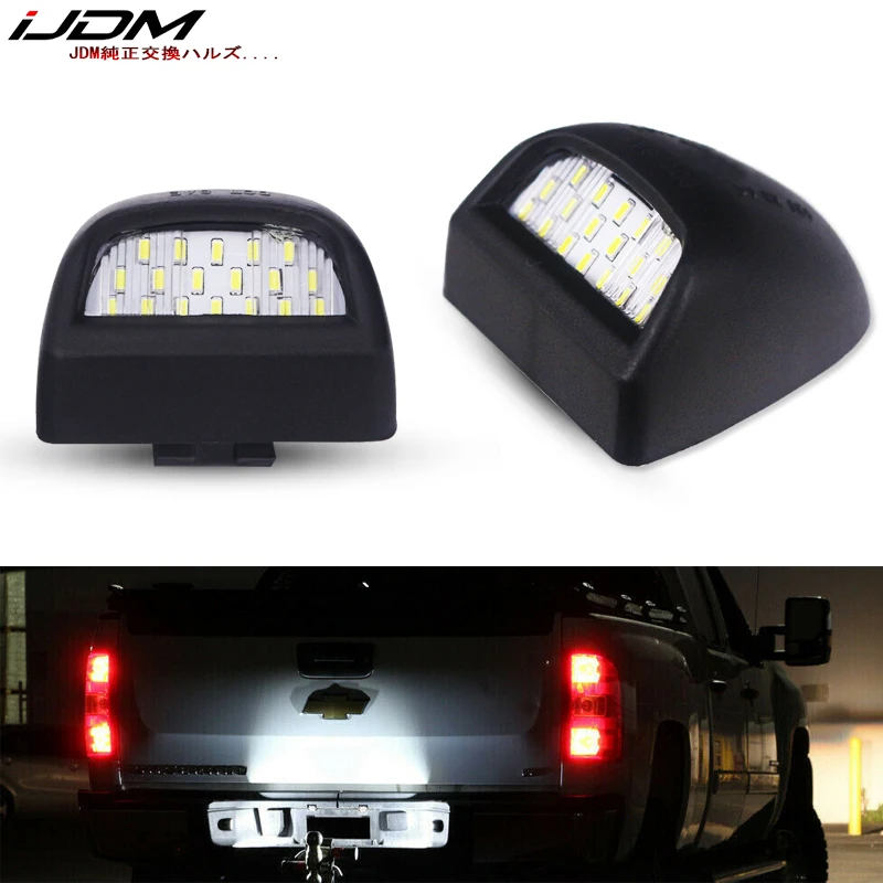 IJDM 6000 K ксенон белый 18SMD OEM-полный светодиодный для Chevrolet Silverado GMC Sierra 1500 2500 3500 свет номерного знака грузовика 12 V-24 V