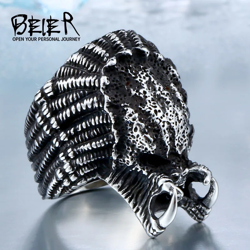 

BEIER New arrive Alien Predator Finger For Men Gothic Style Movie Ring Stainless Steel Jewelry drop shipping BR8-451