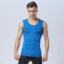 Быстро сохнут мужские кроссовки рубашки сжатия плотно тренажерный зал майка Фитнес без рукавов футболки Спорт Баскетбол Бег Жилет MA10