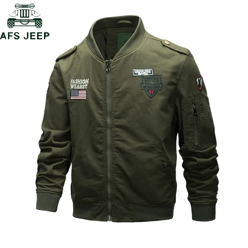 

Military Army Pilot Jackets Men Cotton Thin Male Overcoats Spring Autumn Bomber Jacket Men Windbreaker Outerwear Plus Size M~4XL