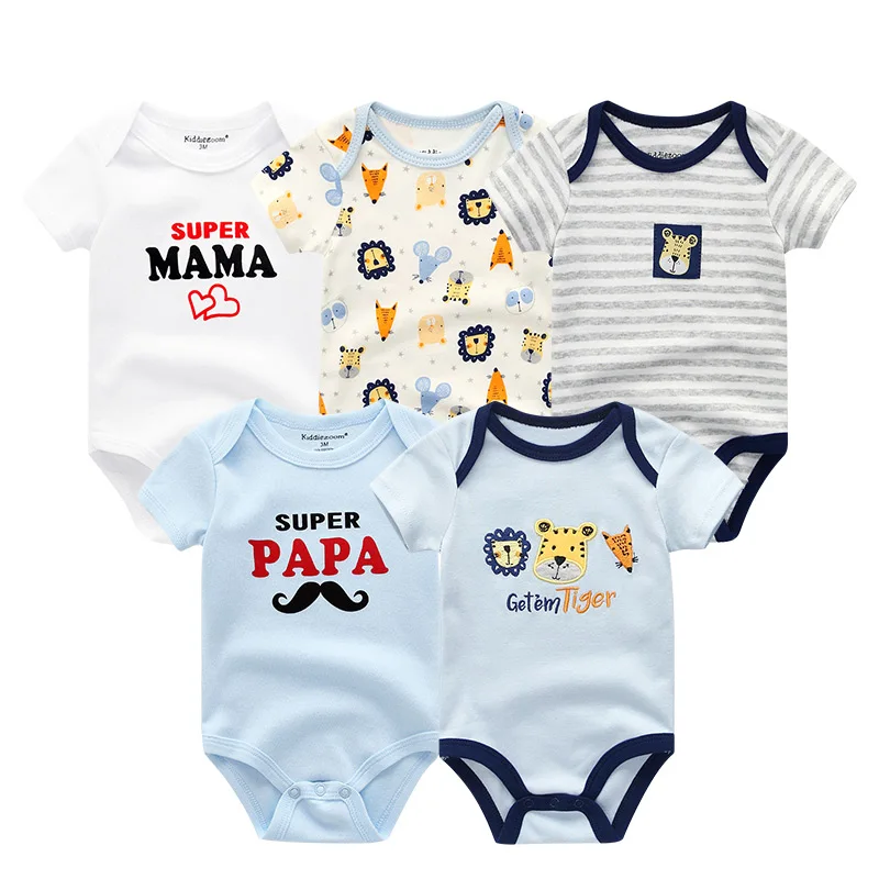 Baby Boy Clothes Bodysuit Set 3 6 9 12 Month Infant Girl Clothing