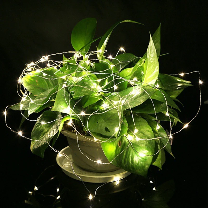 Гирлянда на батарейках 20/100 светодиодов 2/10 м 9 цветов|led fairy string lights|fairy lightsstring lights |