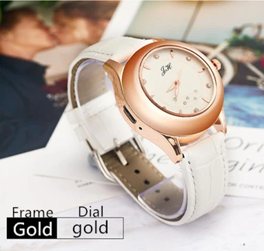 Женские часы, зажигалка, кварцевые часы, зарядка от USB, ветрозащитные, беспламенные, креативные, экологические, женский подарок, JH366, 1 шт - Цвет: gold white