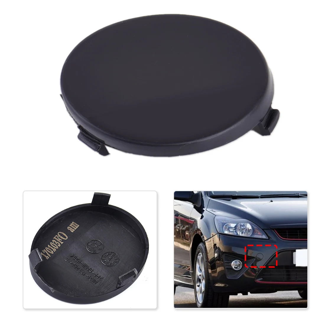 Car Rear Bumper Hook Cover 8M51-17A989-AB for Ford Focus II 4 door 2009-2011