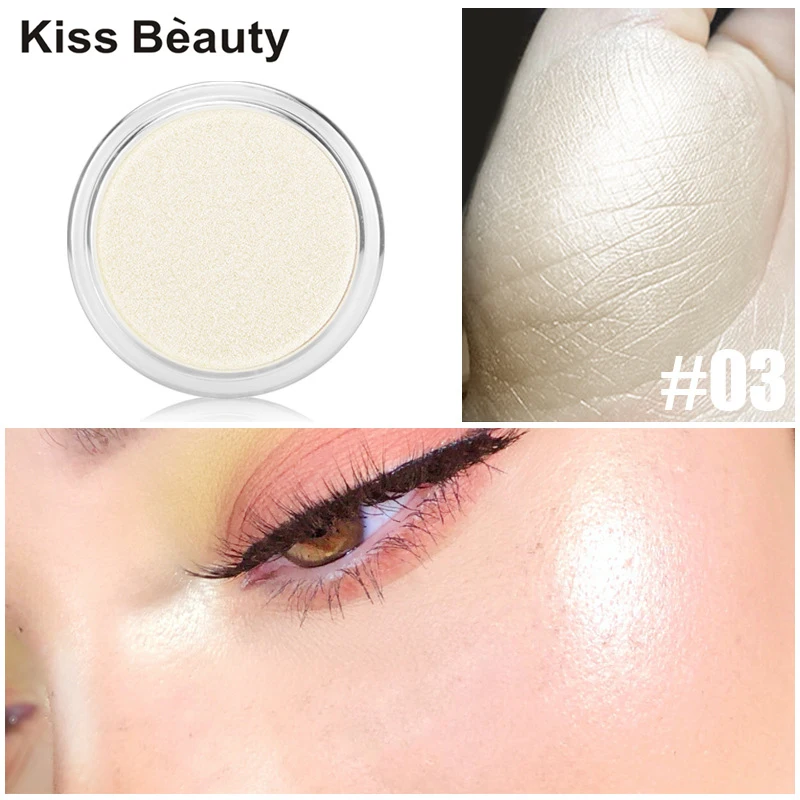 

Makeup Face Contouring Iluminador High-Light Brighten Bronzer Cream Concealer Glow Highlighter Shimmer White Gold Pink Cosmetics