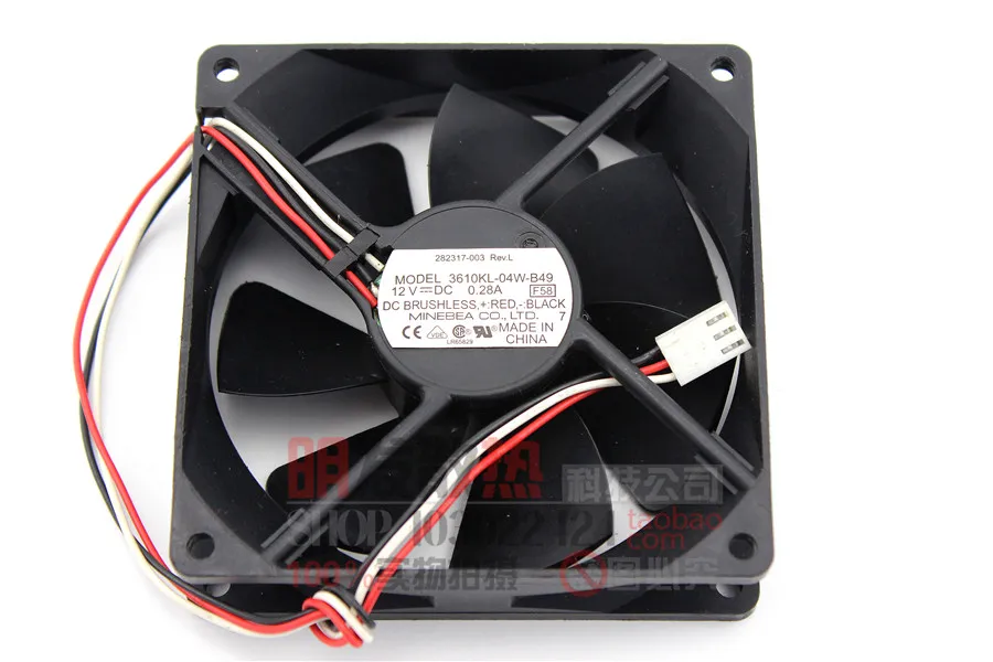 

Original genuine 9225 DC12V 0.28A 3610KL-04W-B49 switch cooling fan