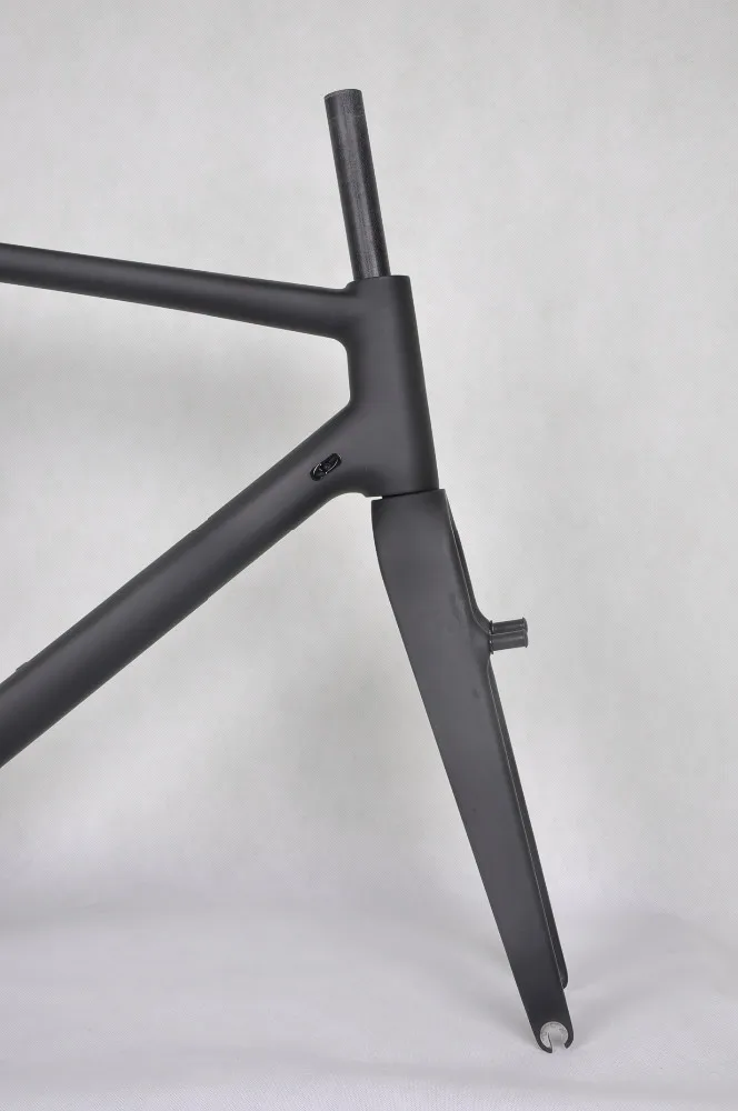 Cheap big discount Dengfu 2018 New Toray full carbon di2 cyclo cross road bike V brake frame/fork CX road frameset thru axle UD matt 3
