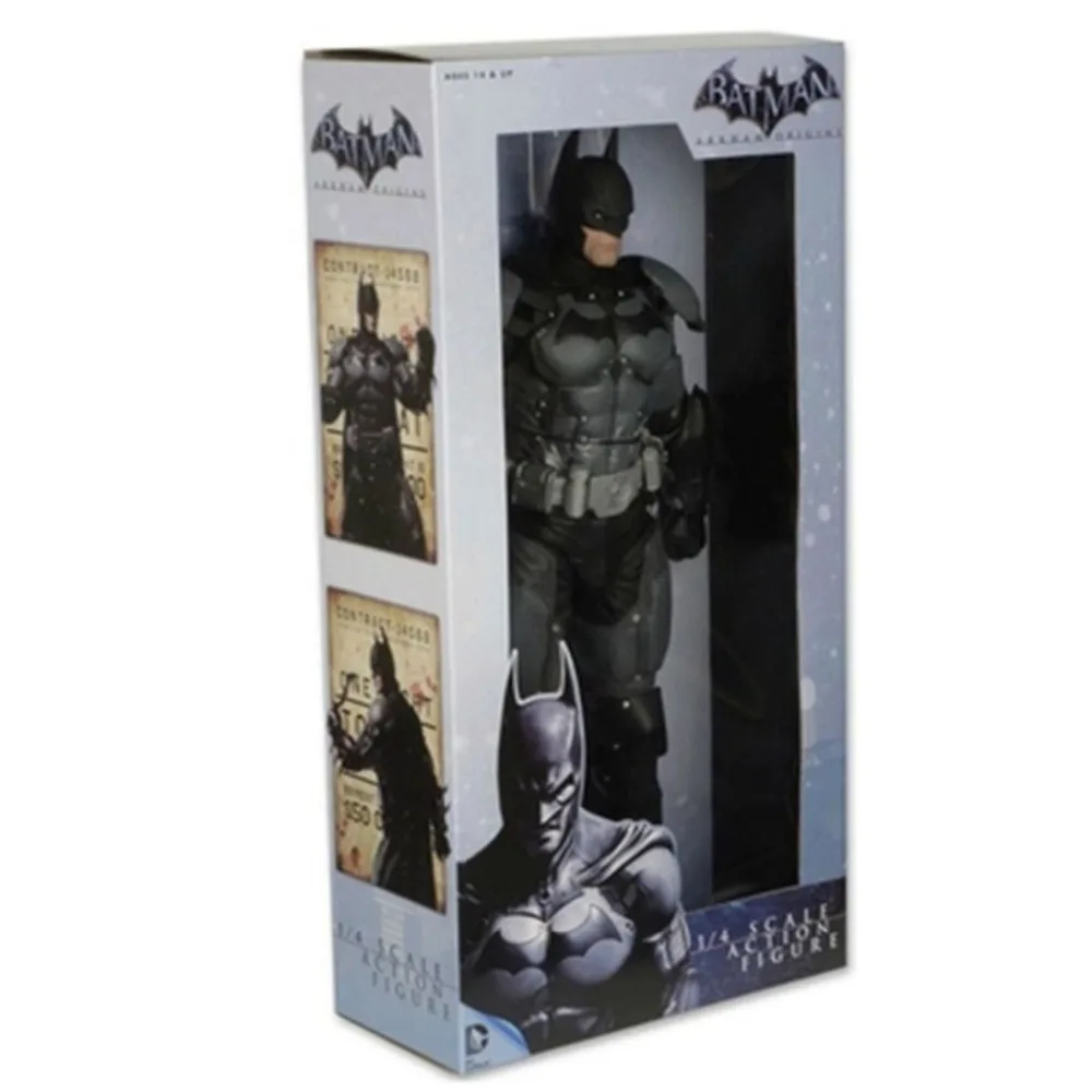 NECA 1/4 масштаб DC комикс о Бэтмене Arkham Super Hero 1" фигурка в коробке с коробкой дешевая стоимость доставки