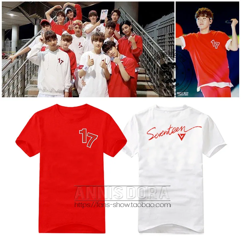 Seventeen 17 Dream Concer Vernon Wonwoo The8 Dk Mingyu Jun Dino Hoshi Joshua Logo Same Style Short Sleeved T Shirt T Shirt Style T Shirt T Shirtt Shirt Short Aliexpress