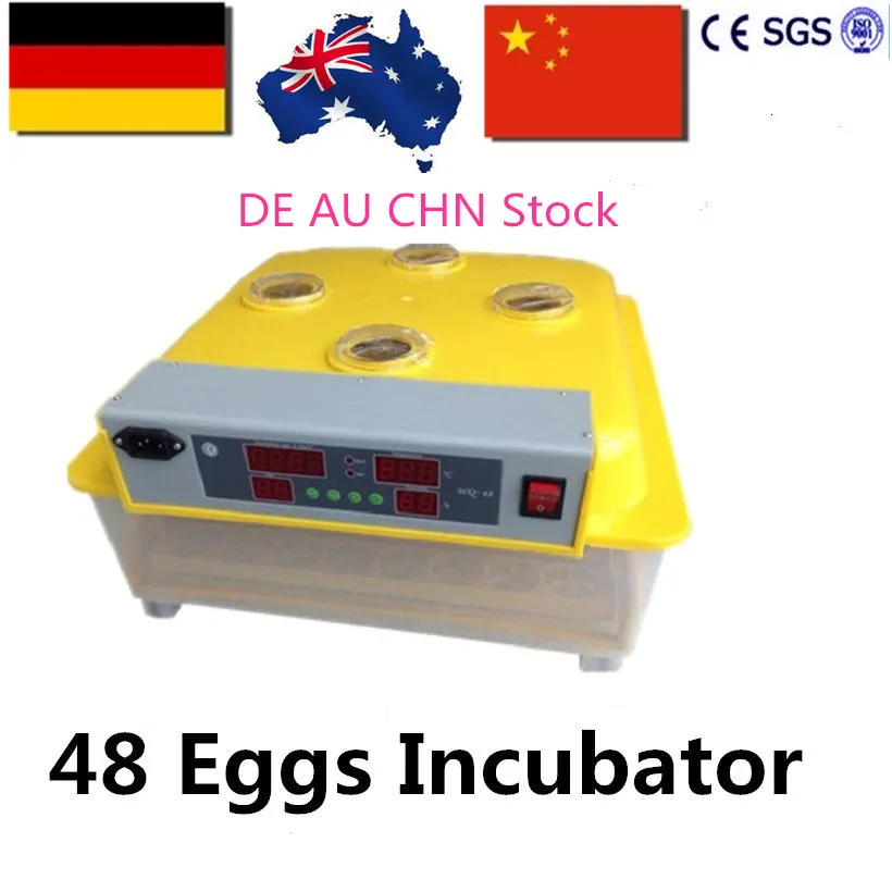 

Hot Sale! Mini Home Incubator Automatic 48 Poultry Eggs Incubator Hatcher Brooder for Chicken Pigeon Duck Turkey ZZ-48