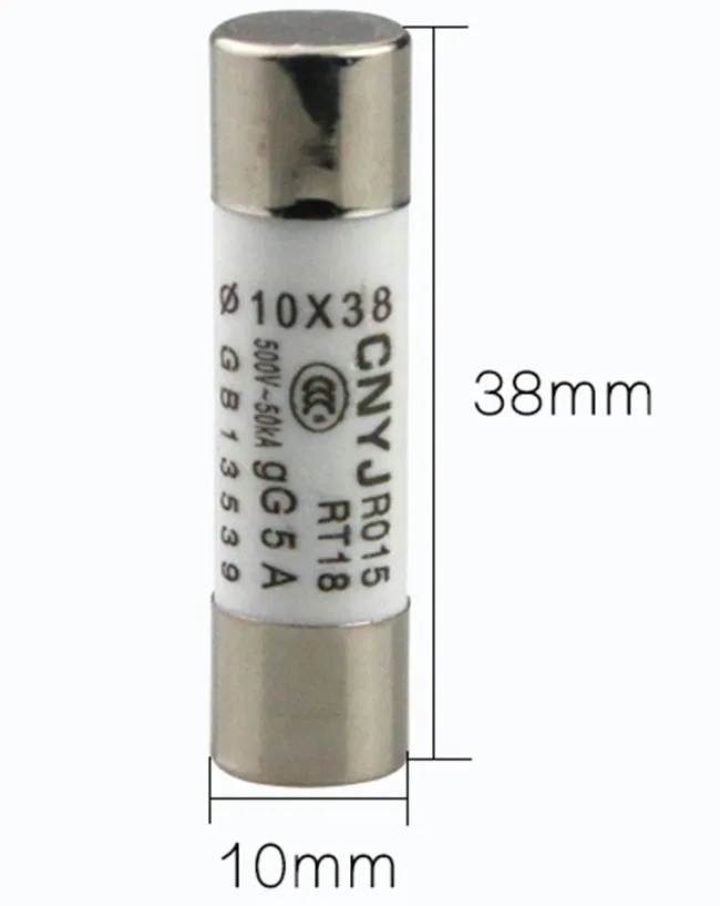 20Pcs 10*38 Fast blow Ceramic Fuse 10x38mm 380V 500V 0.5A 1A 2A 5A 6A 10A 16A 20A 25A 32A RO15 RT18 RT14 | Обустройство дома