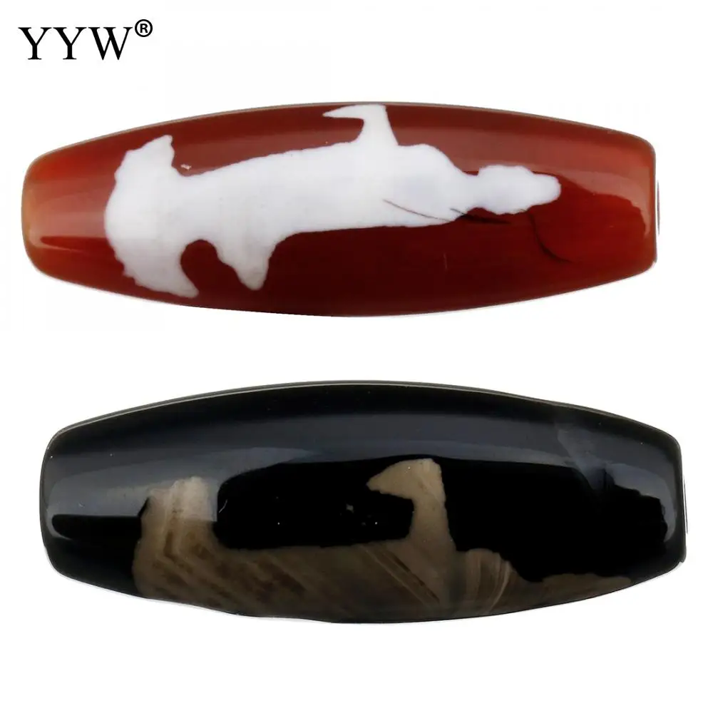 

Natural Tibetan Agates Dzi Beads Kuanyin Stone Beads Hole Approx 2.5mm 5PCs/Lot Sold By Lot