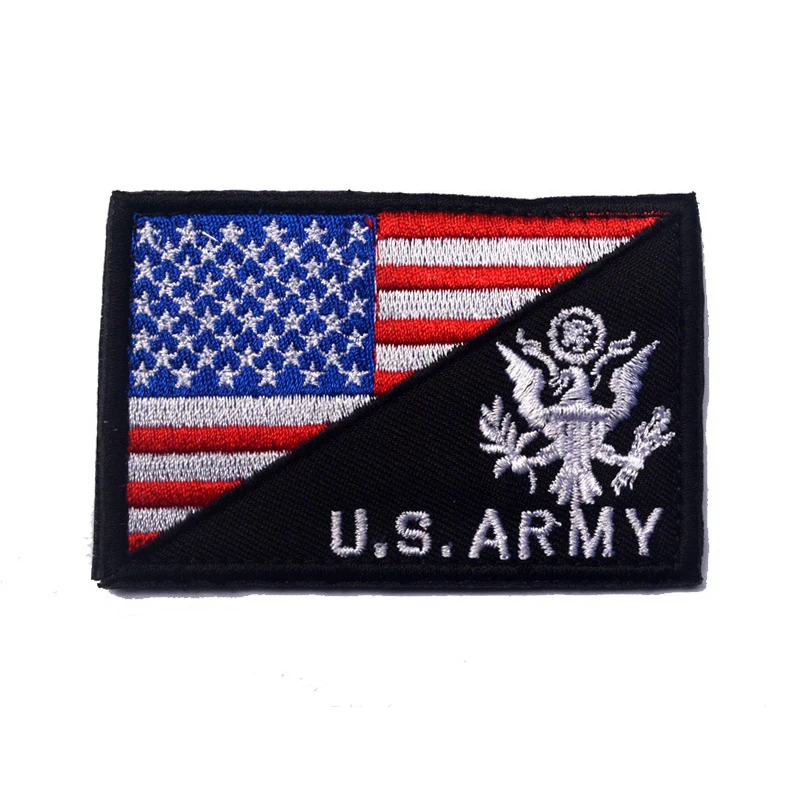 3D вышивка патч армии США американский флаг флаги аппликации эмблема значки Тактический Мораль патч декоративные вышитые патчи - Цвет: 14