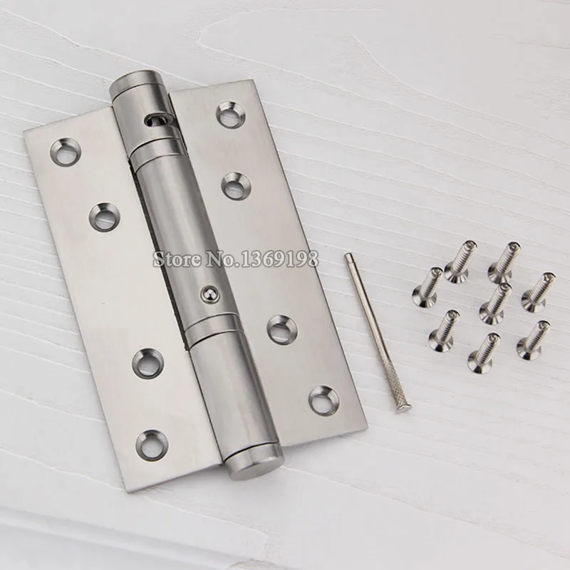 Top Quality 5" Stainless Steel Door Hinges Smoothly & Quiet Bearing Door Hinges Invisible Hydraulic Damping