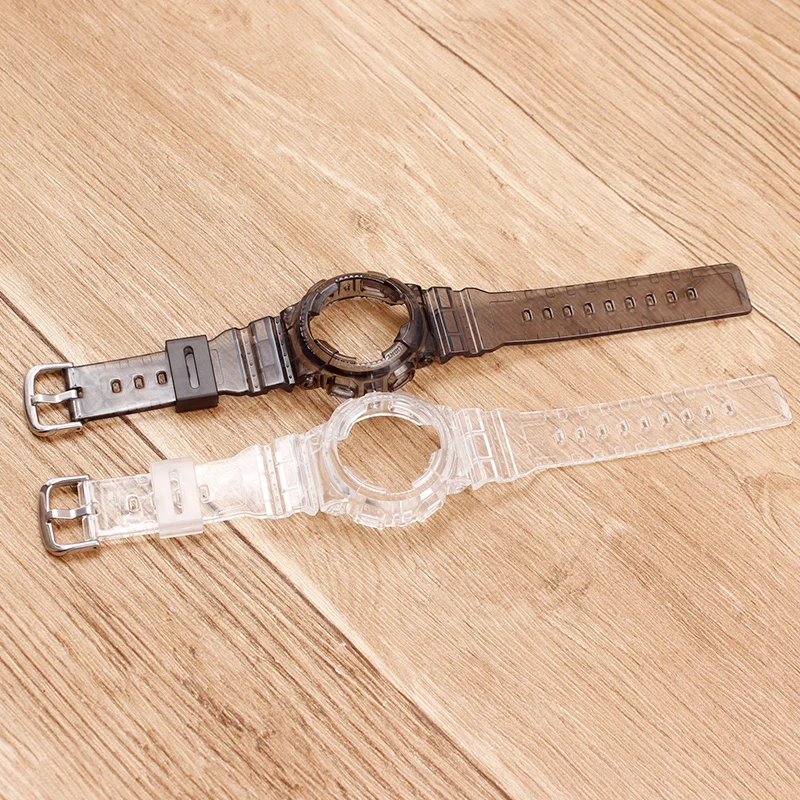 Watch Accessories Suitable for Casio baby-g series transparent strap BA-111 110 112 120 case strap set